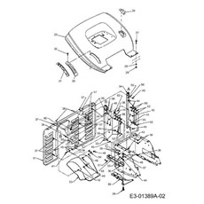 Rear discharge panel, Fender spare parts