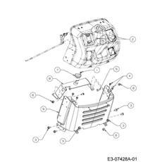 Dashboard lower part spare parts