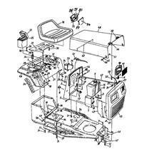 Dashboard, Engine hood, Fender spare parts