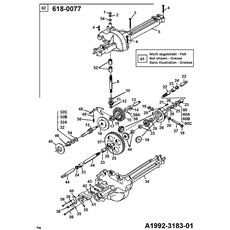 Gearbox 618-0077 spare parts