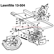RIDING MOWER - 13-504 spare parts