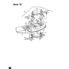 Mowing deck E (36