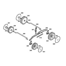 Wheels, Cutting hight adjustment spare parts