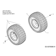 Rear wheels 20x8 from 01.07.13 spare parts