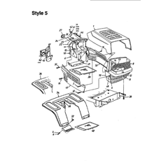 Dashboard, Engine hood 5-Style, Fender spare parts