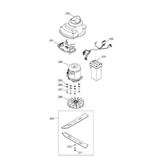 Blade, Blade adapter, Engine spare parts