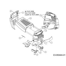 Engine hood 1-Style spare parts