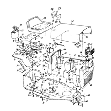 Dashboard, Engine hood, Fender spare parts