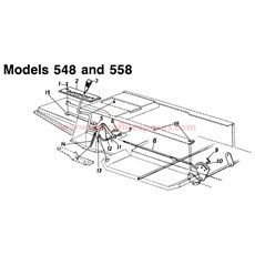 FRONT ENGINE LAWN TRACTORS -- MODELS 548 AND 558 spare parts