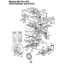 Drive system, Engine pulley, Pedal (1) spare parts