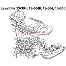 LAWN TRACTORS - 13-304, 13-304P, 13-604 AND 13-605 spare parts