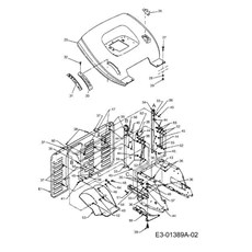 Rear discharge panel, Fender spare parts
