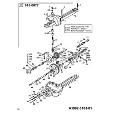 Gearbox 618-0076 spare parts