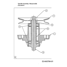 Spindle 618-04474 spare parts