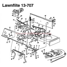 LAWN TRACTOR - 13-707 spare parts