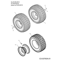 Rear wheels 20x8 to 30.06.2013 spare parts