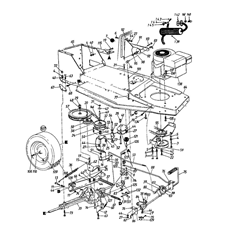 Drive system, Engine pulley, Pedal, Rear wheels spare parts