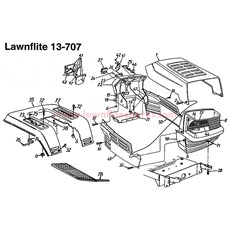 LAWN TRACTOR - 13-707 spare parts