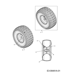 Front wheels 15x6 spare parts