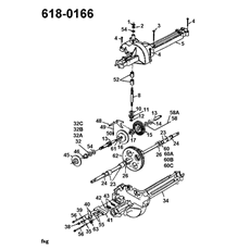 Gearbox 618-0166 spare parts