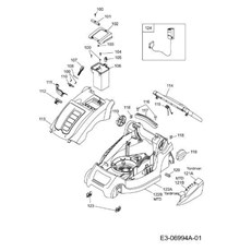 Battery charger, Deck housing spare parts