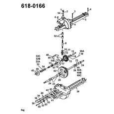 Gearbox 618-0166 spare parts