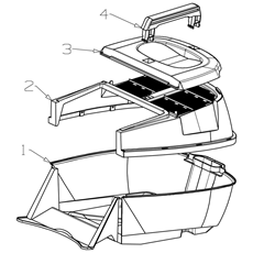 CATCHER ASSEMBLY - PLASTIC, S18 spare parts