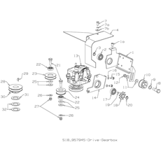 GEARBOX & PULLEY spare parts