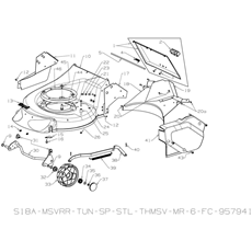 DECK AND FRONT WHEELS spare parts