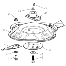 460MM DISC BLADE(wavy)ASSEMBLY spare parts