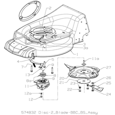 DECK CLUTCH AND BLADES spare parts