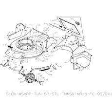 DECK ASSEMBLY & FRONT WHEELS spare parts