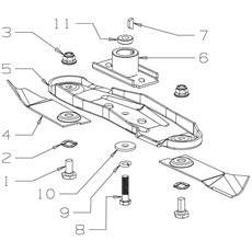 540MM QUICK CUT BLADE ASSEMBLY spare parts