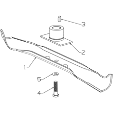 BLADE ASSY LEFT (s/n7960907 to 8015313) spare parts