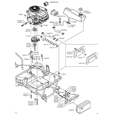 ENGINE B&S 7220_CLUTCH & THROTTLE LEVER(from s/n 607967 to s/n 609427 from 2016 to 2016) spare parts