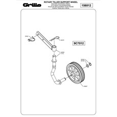 ROTARY TILLER SUPPORT WHEEL spare parts