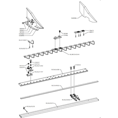 MIDDLE FINGER CENTRAL CUTTER BAR 110 cm(from year 2015 from 2015) spare parts