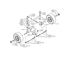 FRONT WHEEL AXLE(from s/n 516019 from 2009) spare parts