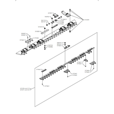 CUTTER BAR - CENTRAL BLADE - ESM 117-137 cm(from s/n 692483 from 2020) spare parts