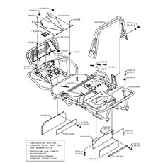 FRAME AND ROLL BAR (from sn 573928 to sn 612703 from 2013 to 2016) spare parts