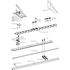MIDDLE FINGER CENTRAL CUTTER BAR 110CM - FROM YEAR 2015 (from 2015) spare parts