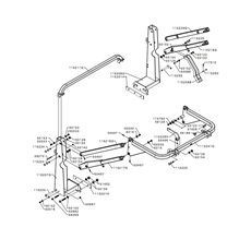 RAISED GRASS DISCHARGE PARALLELOGRAM(from s/n 309351 from 2005) spare parts
