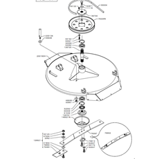 85 cm CUTTING DECK _BELT, TRANSMISSION & BLADE(from s/n 579250 from 2014) spare parts