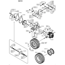 PTO TRANSMISSION AND WHEELS (from sn 645595 to sn 688848 from 2017 to 2020) spare parts