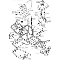 FRAME, SEAT AND TANK ( from sn 303001 to sn 521514 from 2003 to 2009) spare parts