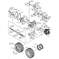 PTO TRANSMISSION AND WHEELS (from sn 726659 from 2022) spare parts