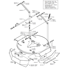 CUTTER DECK-FRAME & ARMS(from s/n 516019 to s/n 546985 from 2009 to 2011) spare parts