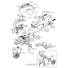FRAME PRINCESS SINGLE GEAR APE (from sn 198751 from 1993) spare parts