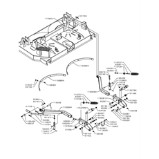 155 cm DECK ARMS(from s/n 309351 to s/n 340227 from 2005 to 2007) spare parts