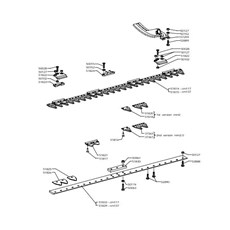 ESM CENTRAL CUTTER BAR 117 - 137CM (from sn 228001 from 1996) spare parts